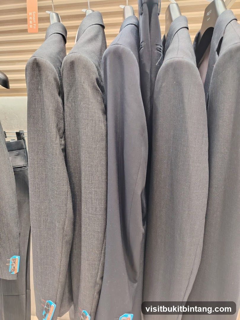 Suits on Hangers