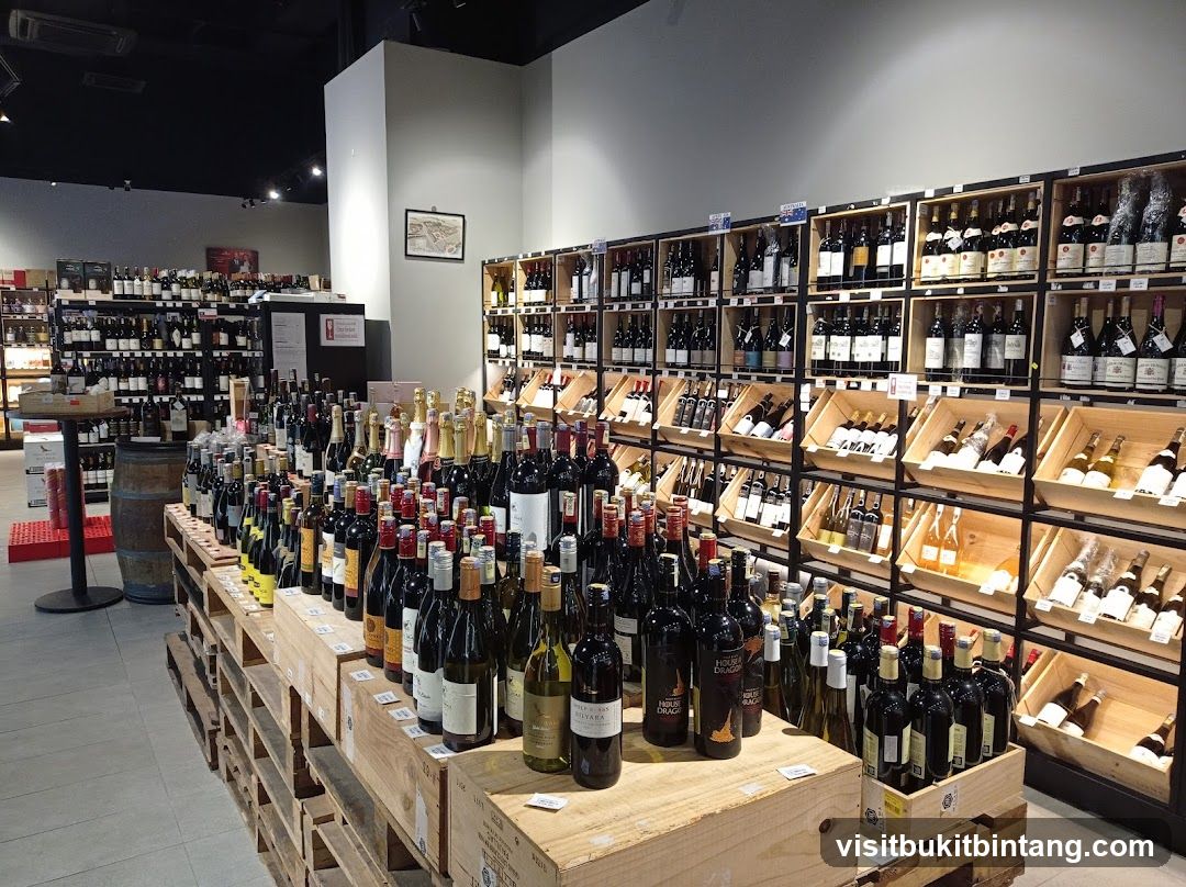 Wine store interior