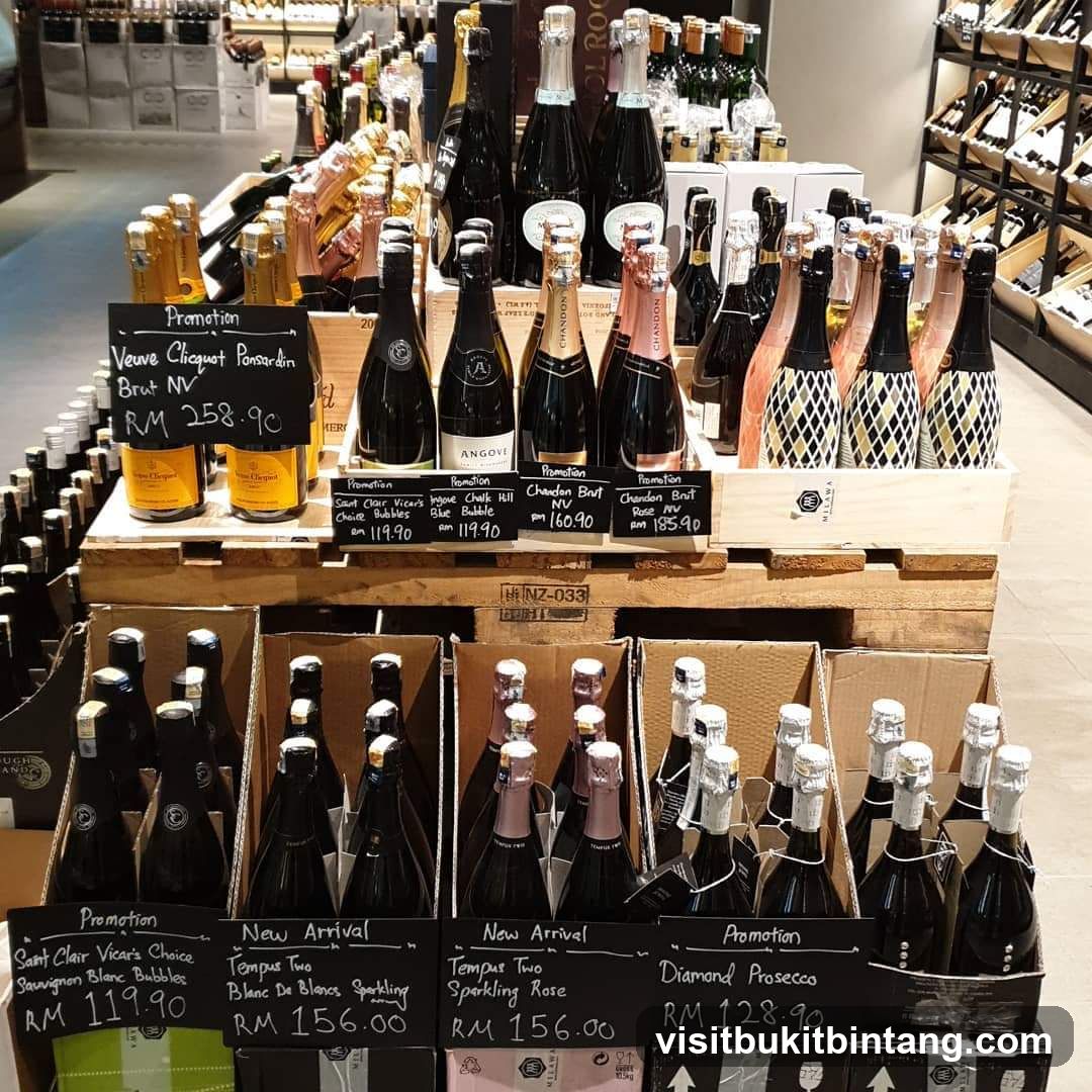 Wine Display with Promotions