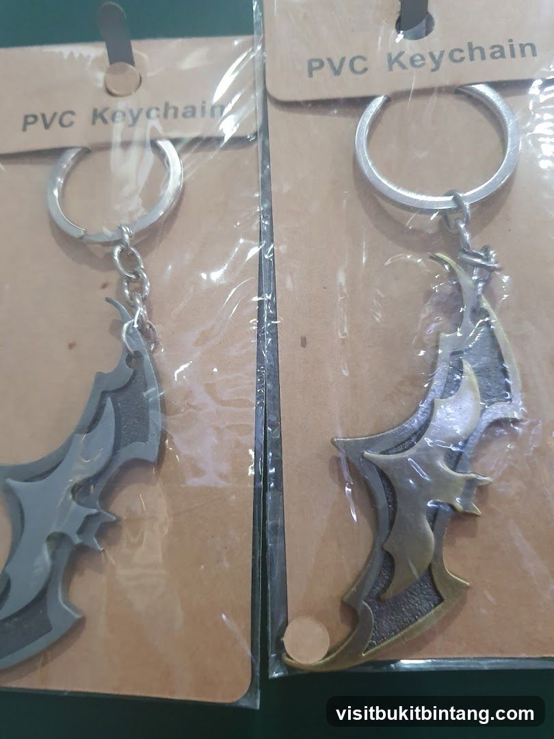 Two PVC Keychains