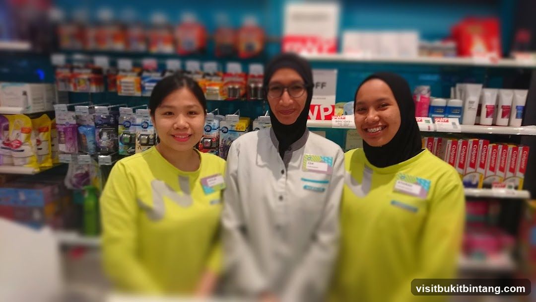 Three women in a store