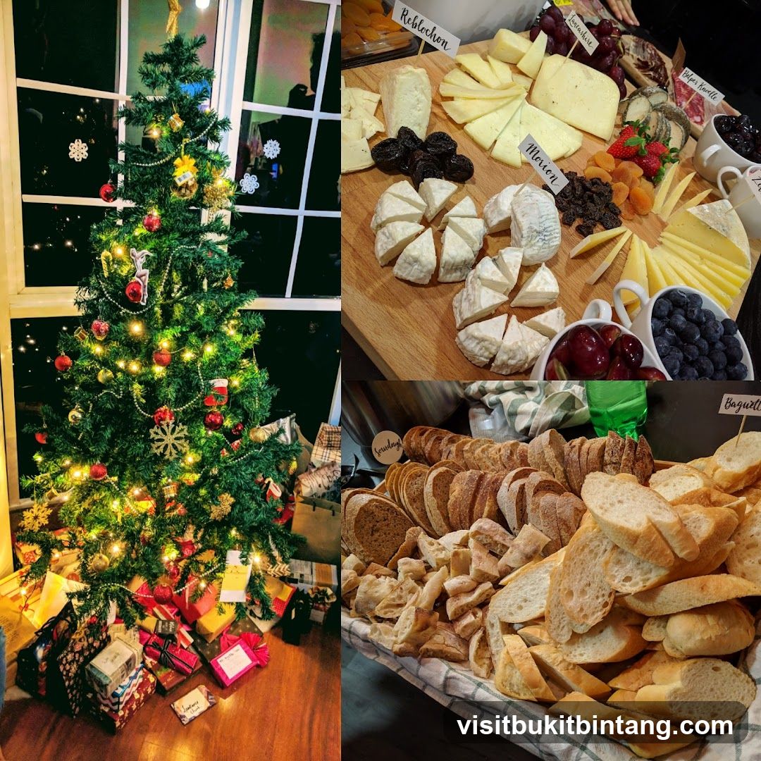Christmas Tree and Food Spread