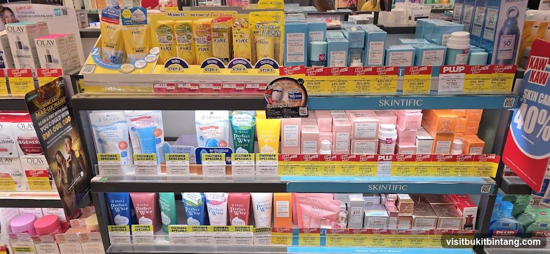 Skincare Products Display