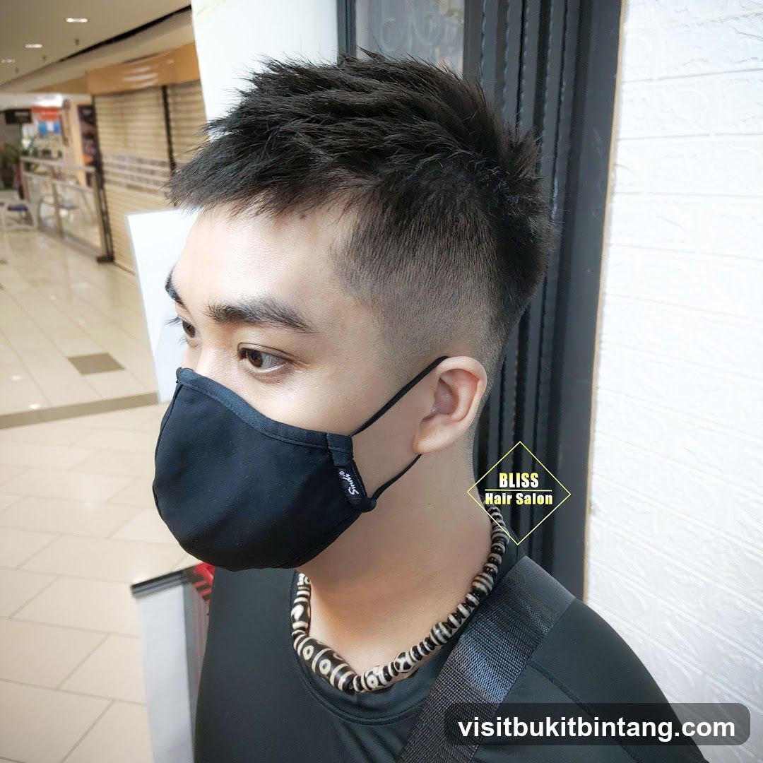 Man with a new haircut
