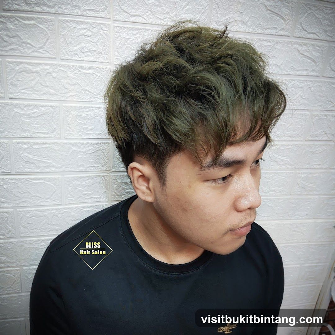 Man with Greenish-Brown Hair