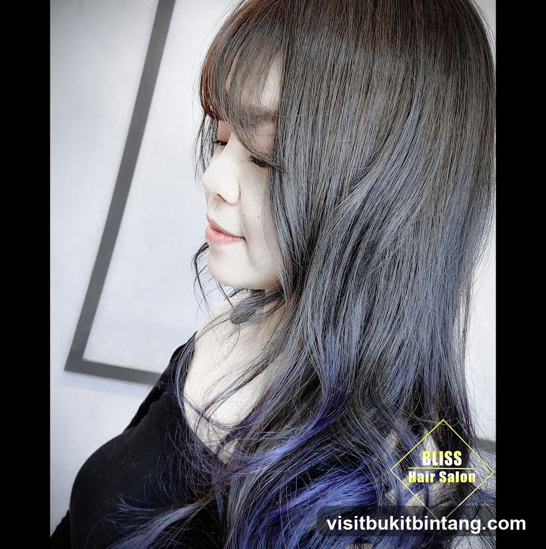 Woman with dyed hair