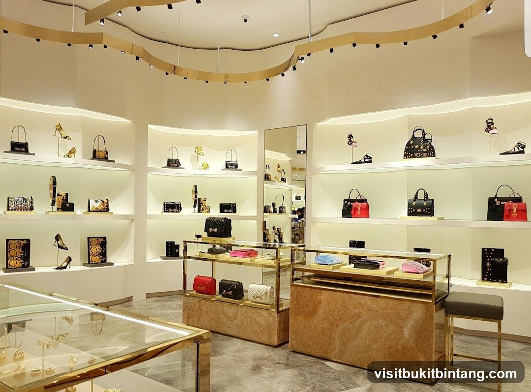 Luxury Handbag and Shoe Store Interior