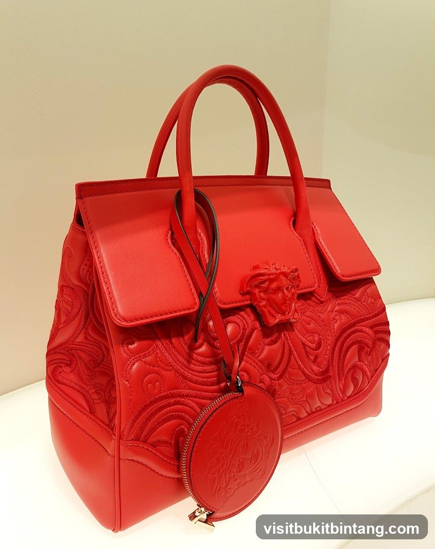 Red Leather Handbag