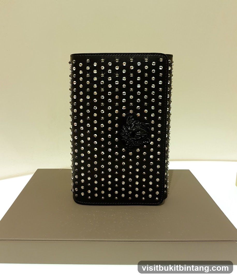 Studded Black Wallet