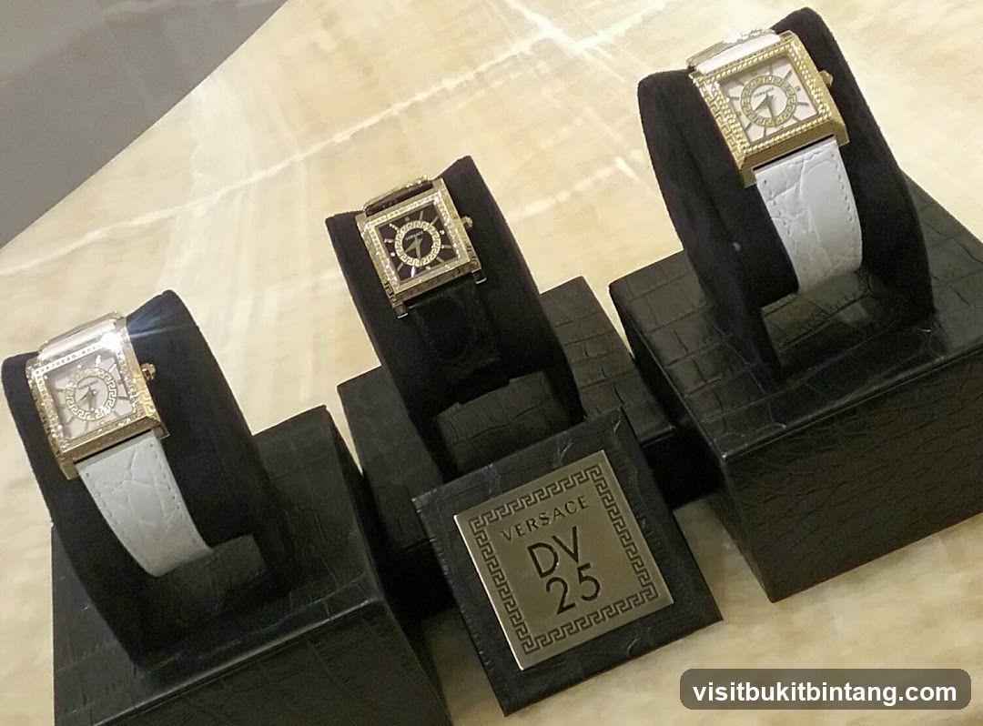 Versace Watches Display