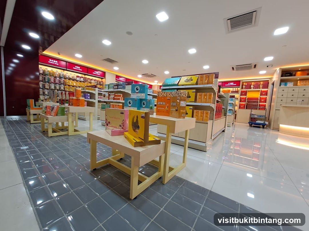 Interior of a retail store