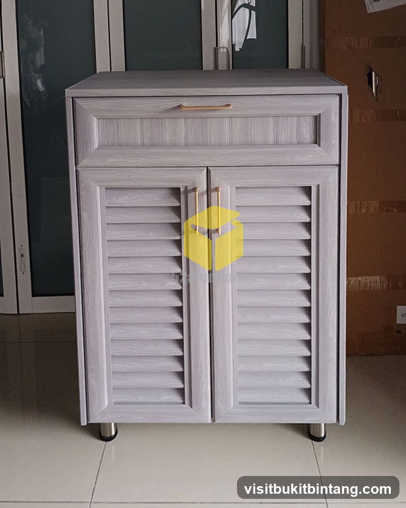 Cabinet with Louvered Doors