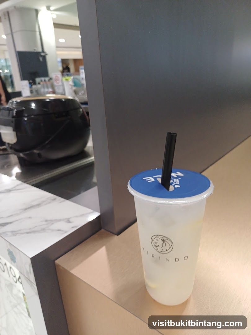 Drink with logo