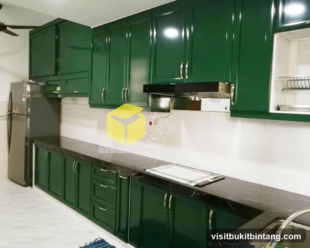 Modern Kitchen with Green Cabinets