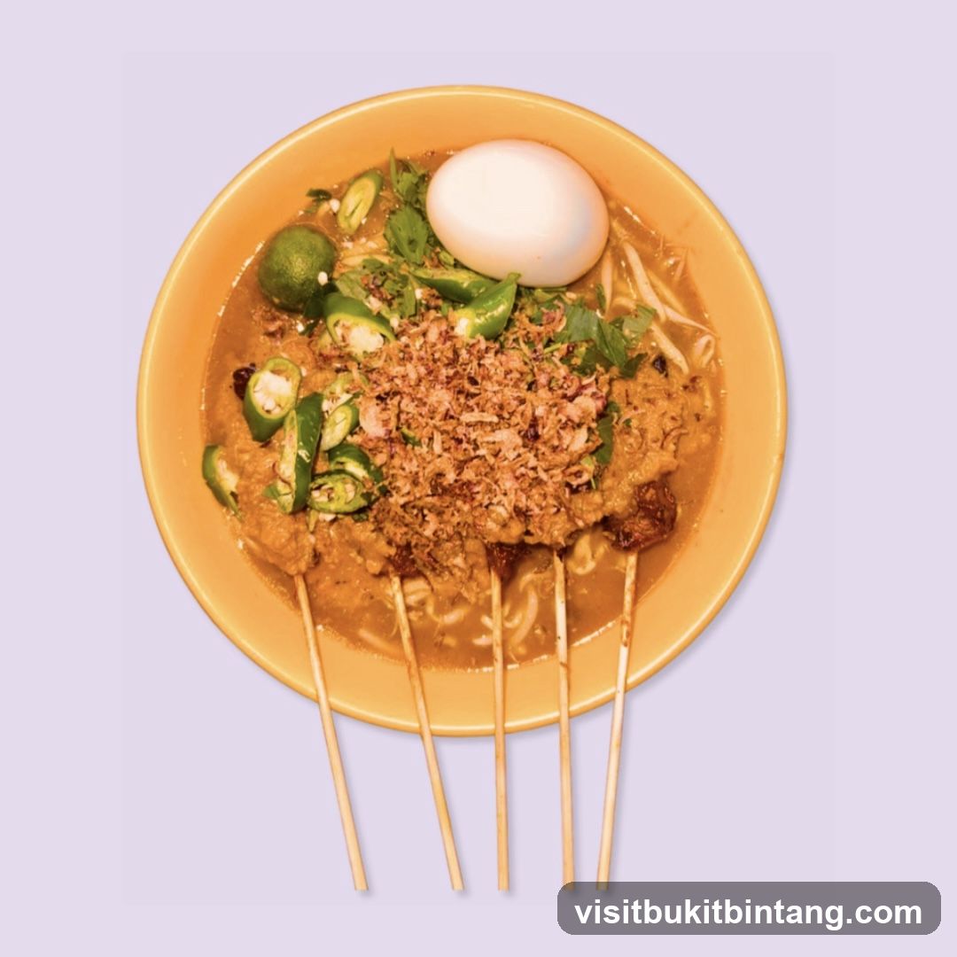 Noodle Soup with Egg and Skewers