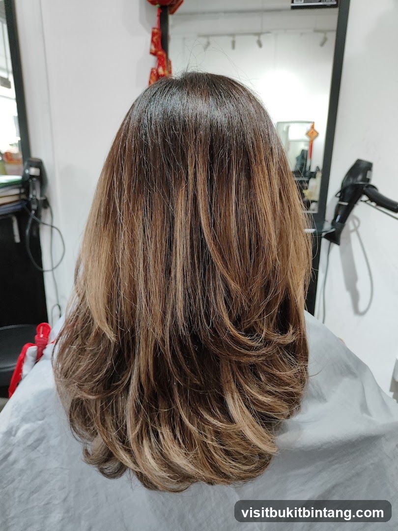 Woman's Hair After Styling