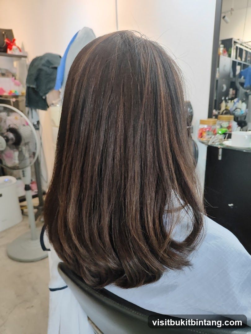 Woman's Hair After Treatment