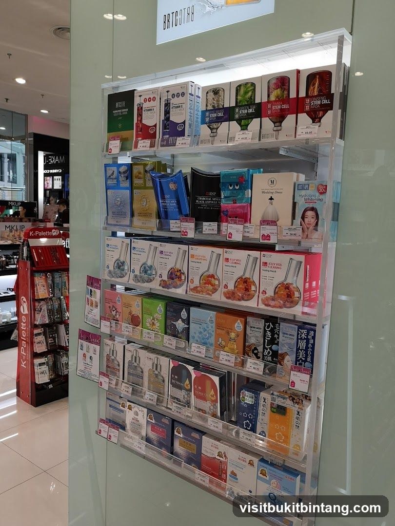 Skincare Products Display