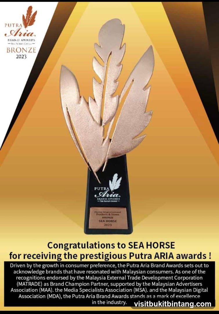 Putra Aria Brand Awards Trophy
