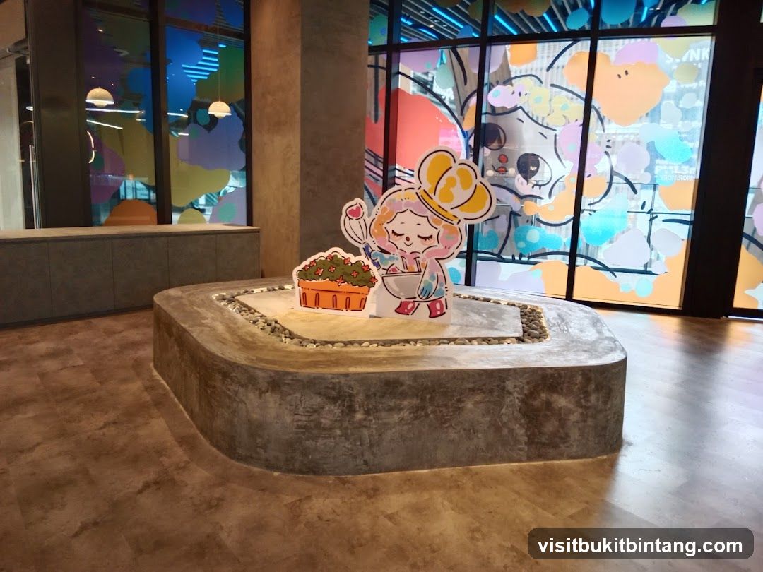 Decorative Display with Cartoon Character