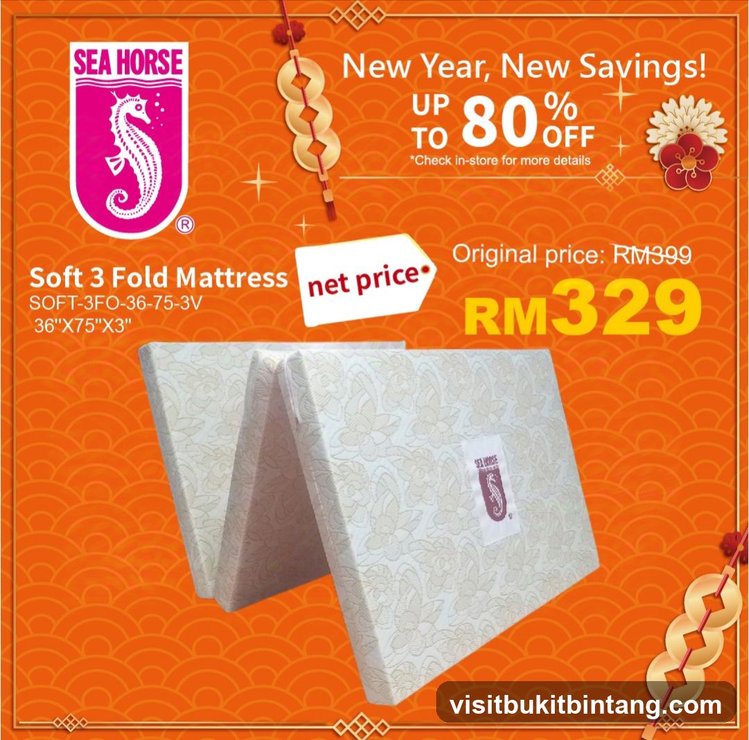 Sea Horse Soft 3 Fold Mattress Promotion