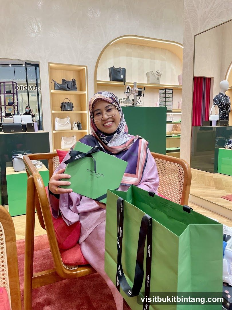 Woman with Kate Spade Shopping Bags