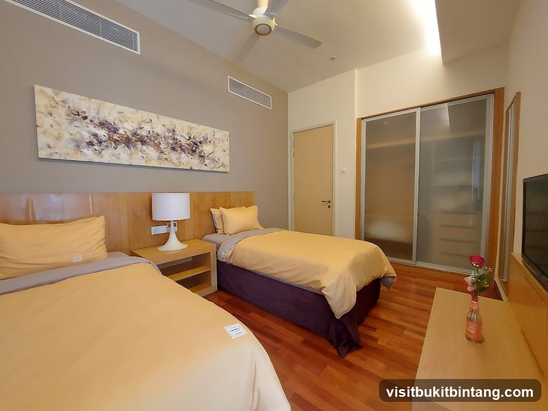 Bedroom with two beds