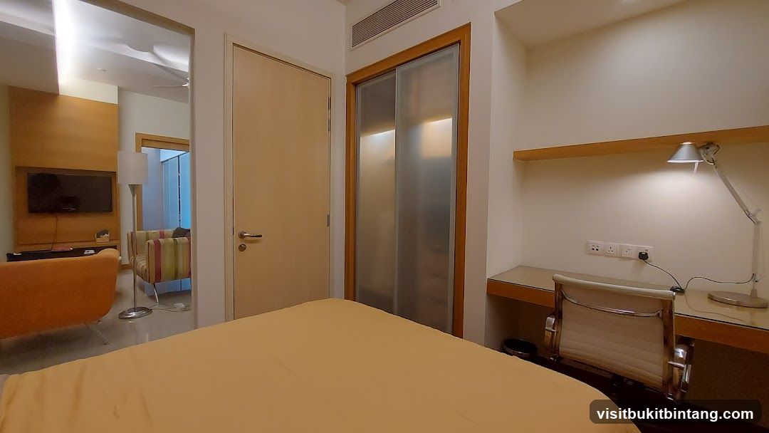 Bedroom with Desk and Closet
