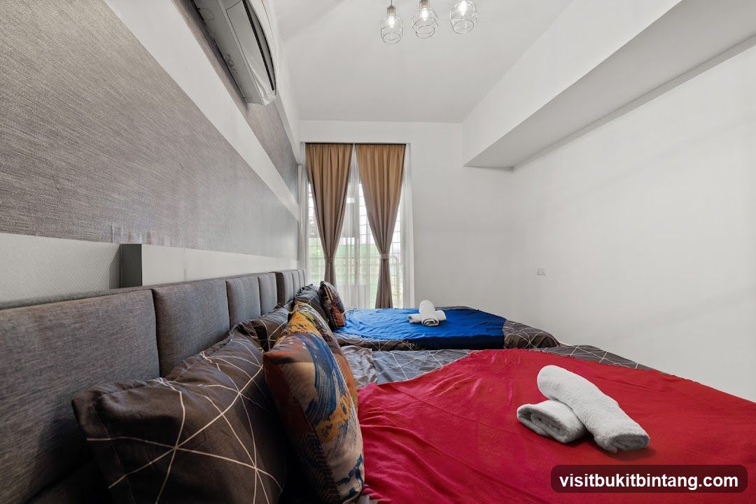 Bedroom with multiple beds