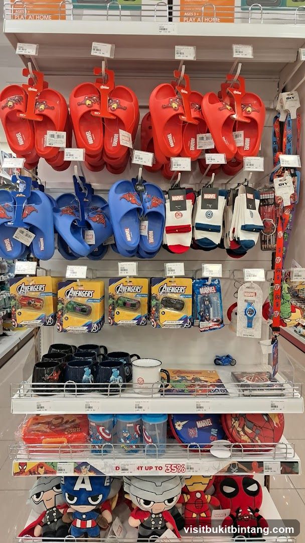 Marvel Merchandise Display