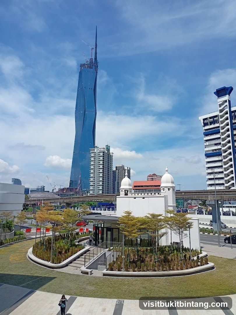 Modern Cityscape with Skyscraper and Mosque