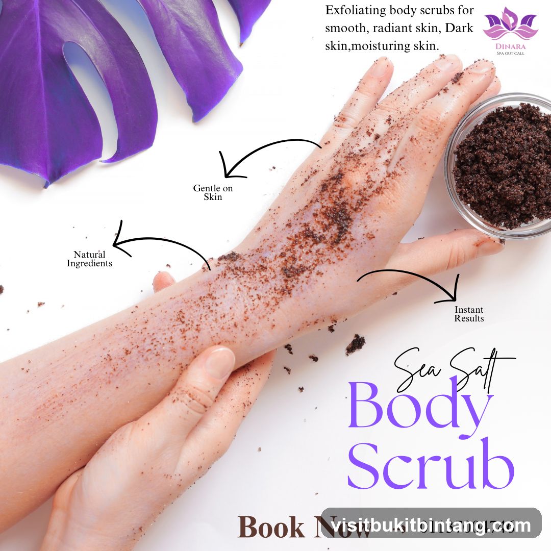 Sea Salt Body Scrub Advertisement