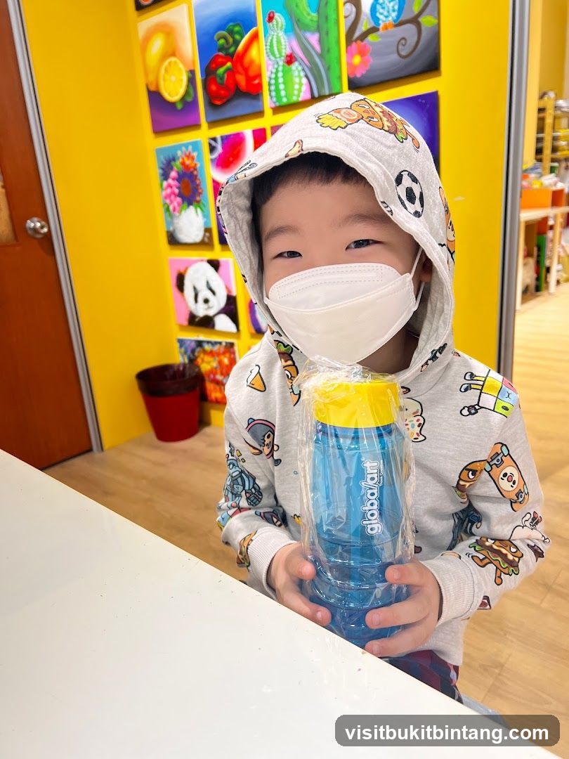 Child with Water Bottle