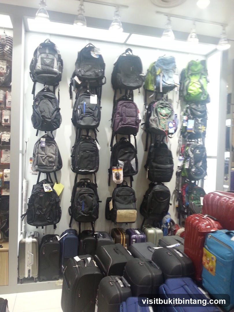Backpacks and Luggage Display