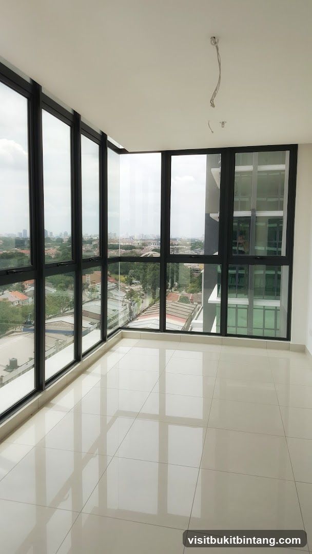 Empty Room with City View