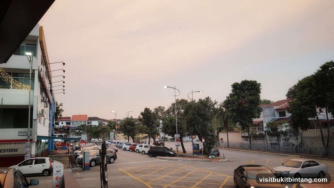 Street Scene with Cars and Buildings