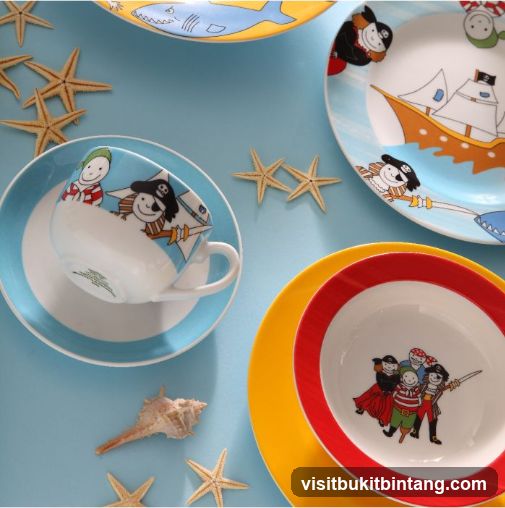 Pirate-themed children's tableware