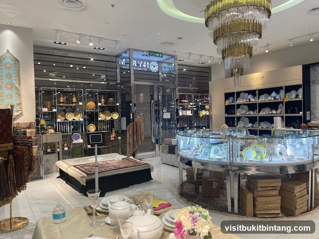 Store Interior with Display of Tableware and Textiles