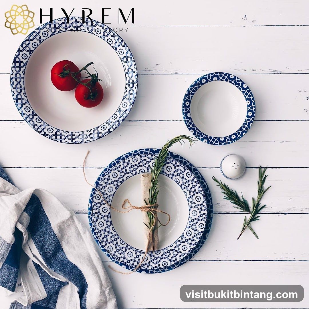 Tableware with Geometric Pattern