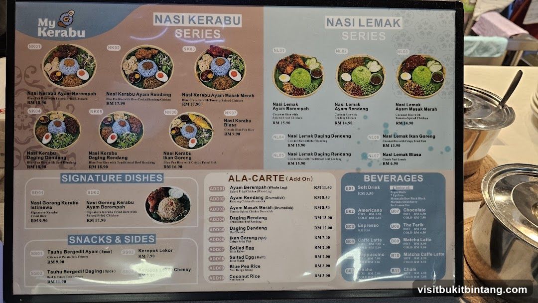 My Kerabu Menu