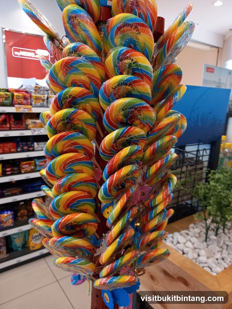 Rainbow Lollipops Display