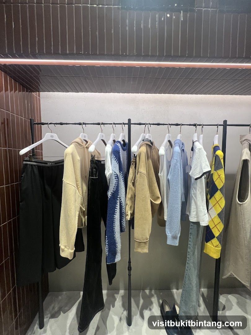 Clothing Rack with Apparel