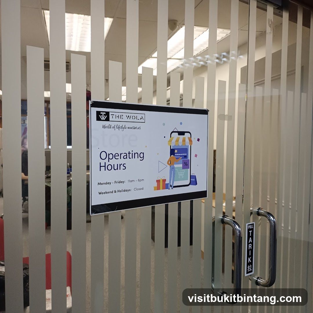 Operating Hours Sign