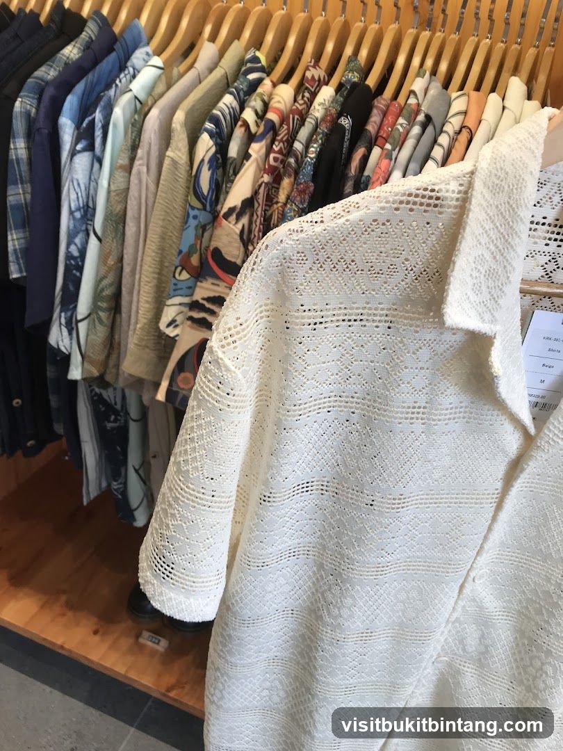 Clothing Rack with Shirts
