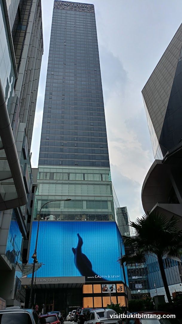 Calvin Klein Advertisement on Pavilion Suites Building