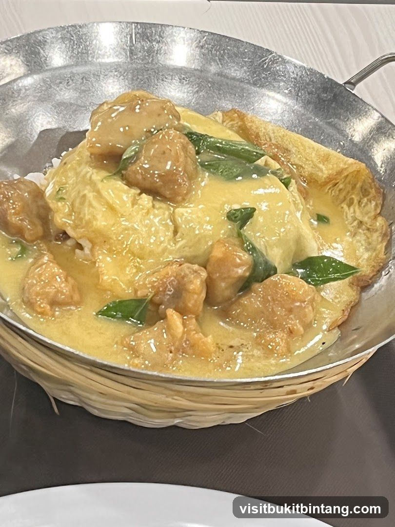 Omelette with Chicken and Curry Sauce