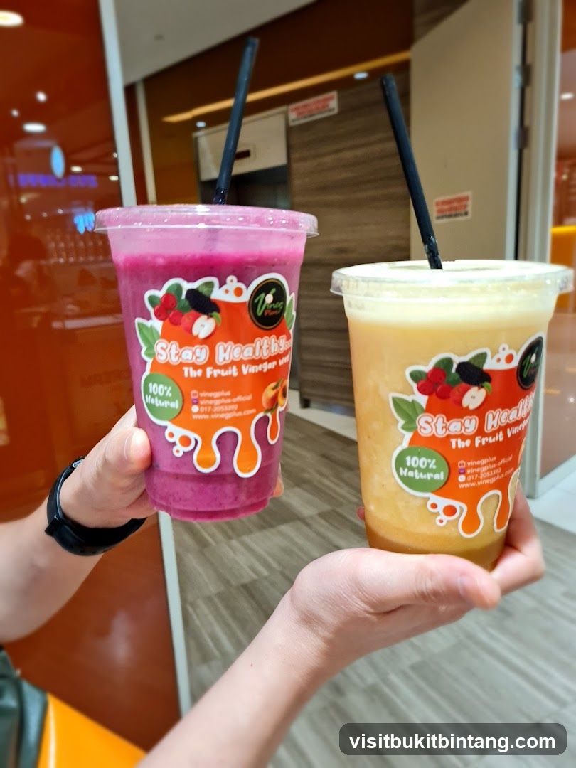 Two Fruit Vinegar Drinks
