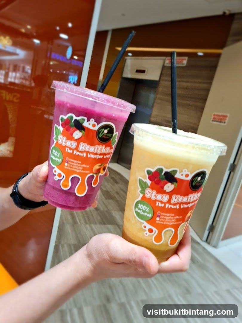Two Fruit Vinegar Drinks