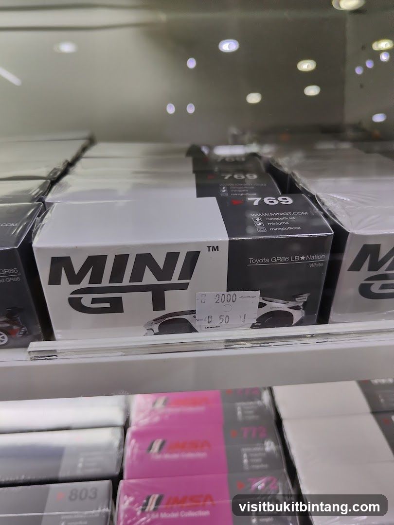 Model Cars on Shelves