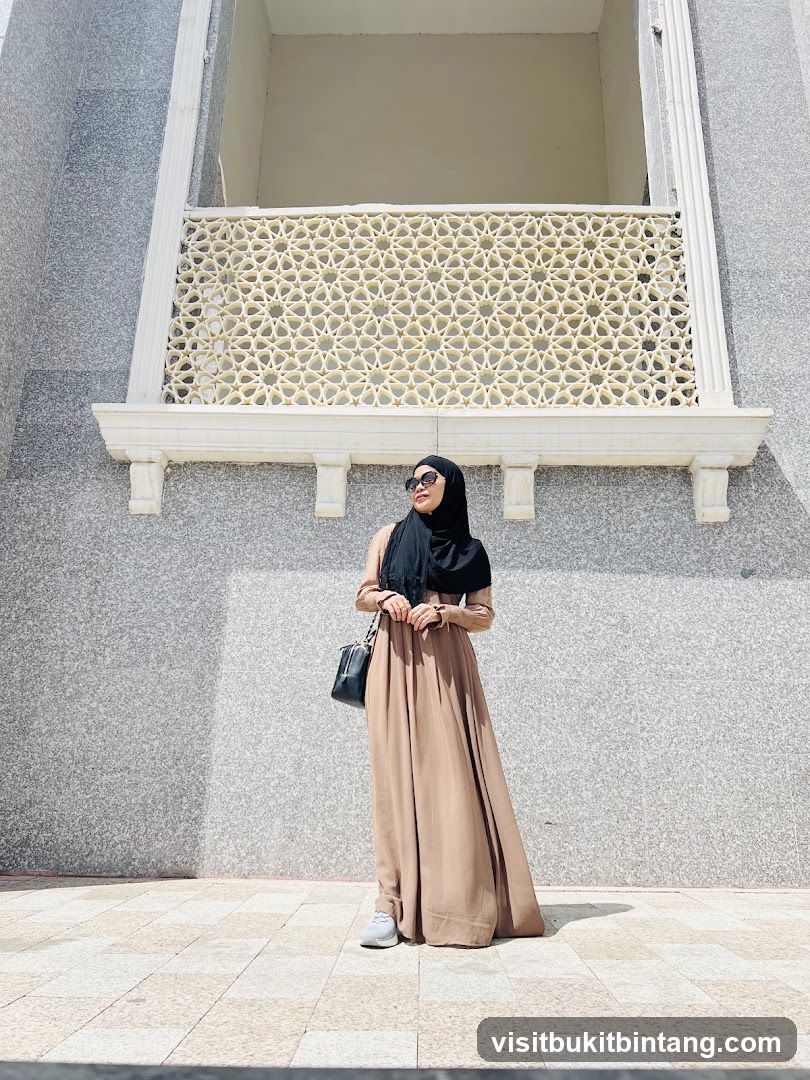Woman in Hijab Posing in Front of a Building